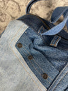 Sac à main en jean handmade multi-pocket upcyclé retravaillé en jean premium 100% Cotton