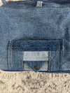 Sac à main en jean handmade multi-pocket upcyclé retravaillé en jean premium 100% Cotton