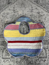 Sac fourre tout en toile matelassé en forme de fleur handmade upcyclé retravaillé premium n•347