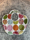 Sac fourre tout en toile matelassé en forme de fleur handmade upcyclé retravaillé premium n•349
