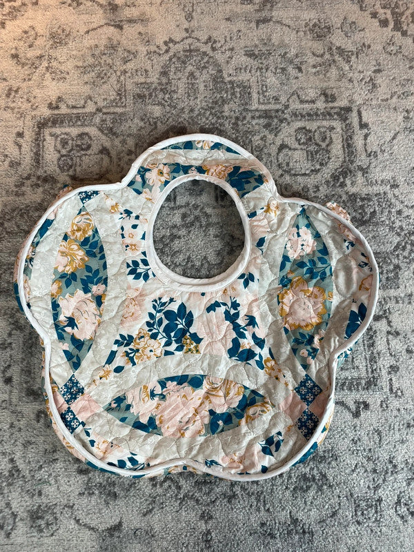 Sac fourre tout en toile matelassé en forme de fleur handmade upcyclé retravaillé premium n•350