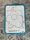 Sac fourre tout en toile matelassé en forme de fleur handmade upcyclé retravaillé premium n•352