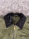 Veste Harrington matelassé en toile design streetwear y2k vintage hip-hop fait main taille M n•451