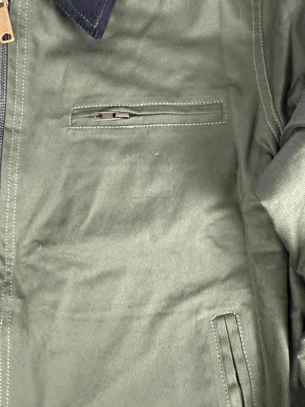 Veste Harrington matelassé en toile design streetwear y2k vintage hip-hop fait main taille M n•451