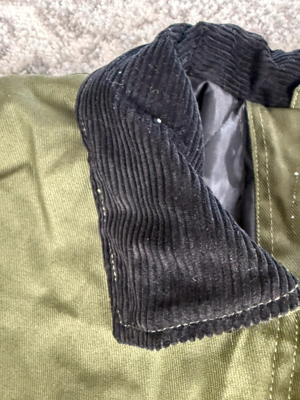 Veste Harrington matelassé en toile design streetwear y2k vintage hip-hop fait main taille M n•451