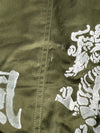 Veste Harrington matelassé en toile design streetwear y2k vintage hip-hop fait main taille M n•451