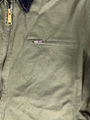 Veste Harrington matelassé en toile design streetwear y2k vintage hip-hop fait main taille L n•452