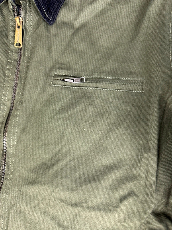 Veste Harrington matelassé en toile design streetwear y2k vintage hip-hop fait main taille L n•452