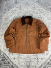 Veste Harrington matelassé en toile design streetwear y2k crop hip-hop fait main taille L n•453