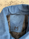 Veste Harrington crop matelassé en toile design streetwear y2k hip-hop fait main taille M n•455