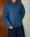 Veste Harrington crop matelassé en toile design streetwear y2k hip-hop fait main taille M n•455