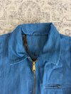 Veste Harrington crop matelassé en toile design streetwear y2k hip-hop fait main taille L n•456