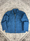 Veste Harrington crop matelassé en toile design streetwear y2k hip-hop fait main taille L n•456