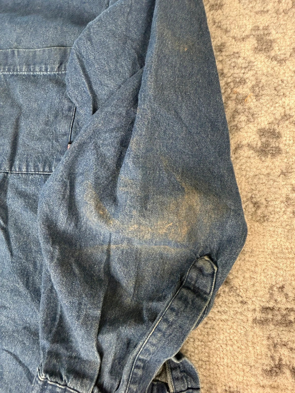 Chemise Dickies large baggy design streetwear y2k hip-hop fait main taille XXL n•457