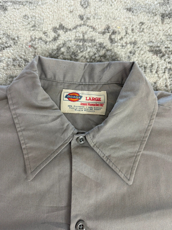 Chemise Dickies large baggy design streetwear y2k hip-hop fait main taille L n•458