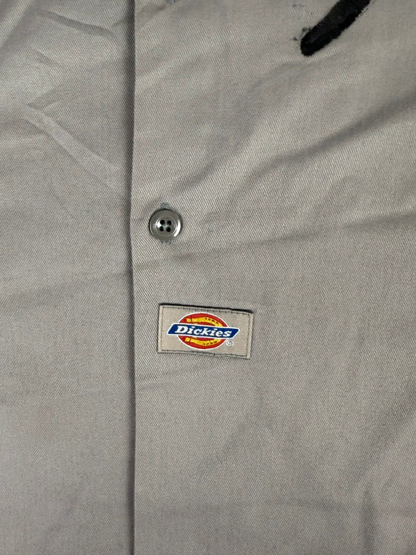 Chemise Dickies large baggy design streetwear y2k hip-hop fait main taille L n•458
