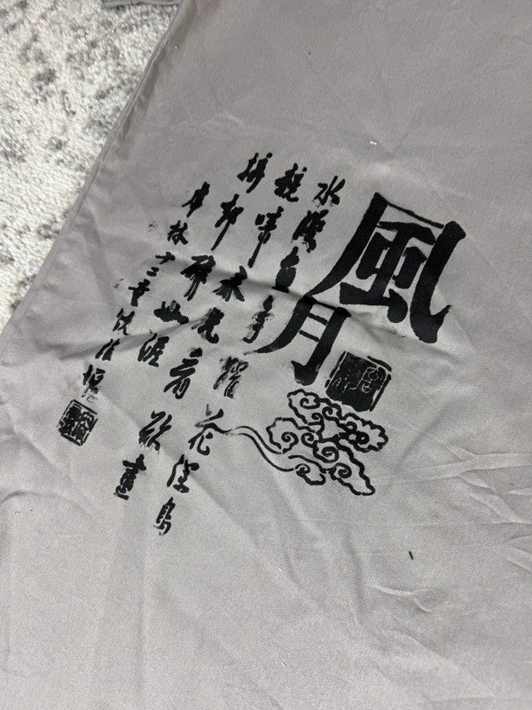 Chemise Dickies large baggy design streetwear y2k hip-hop fait main taille L n•458