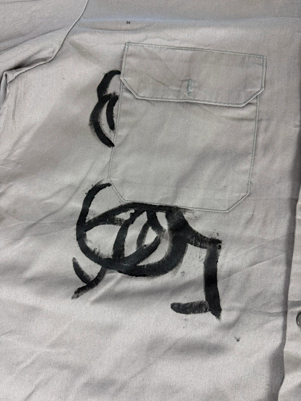 Chemise Dickies large baggy design streetwear y2k hip-hop fait main taille L n•458