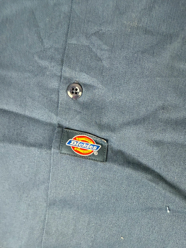 Chemise Dickies large baggy design streetwear y2k hip-hop fait main taille XL n•460