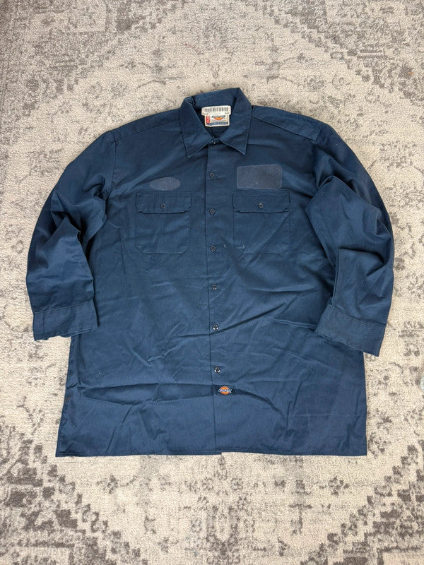 Chemise Dickies large baggy design streetwear y2k hip-hop fait main taille XL n•460