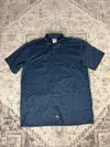 Chemise Dickies à manches courtes large baggy design streetwear y2k hip-hop fait main taille L n•461
