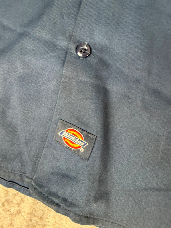 Chemise Dickies à manches courtes large baggy design streetwear y2k hip-hop fait main taille L n•461