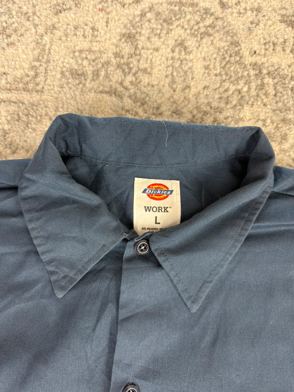 Chemise Dickies à manches courtes large baggy design streetwear y2k hip-hop fait main taille L n•461