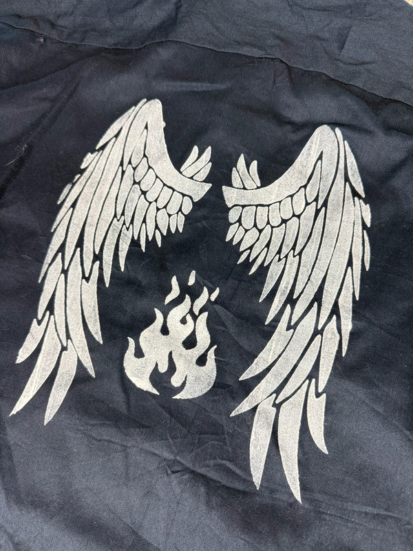 Chemise Dickies large baggy design streetwear y2k hip-hop fait main taille M n•462