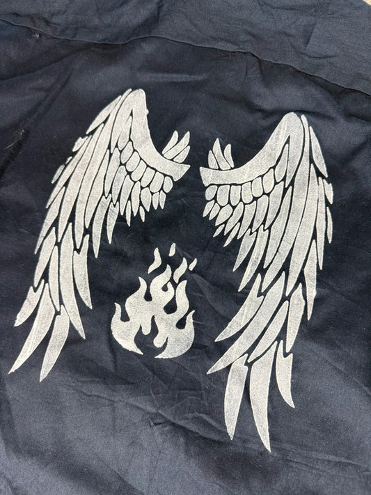 Chemise Dickies large baggy design streetwear y2k hip-hop fait main taille M n•462