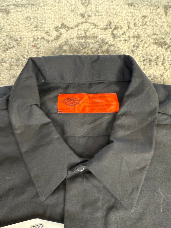 Chemise Dickies manches courtes large baggy design streetwear y2k hip-hop fait main taille XXL n•463