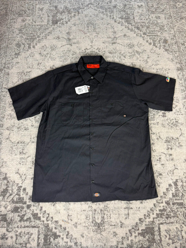 Chemise Dickies manches courtes large baggy design streetwear y2k hip-hop fait main taille XXL n•463
