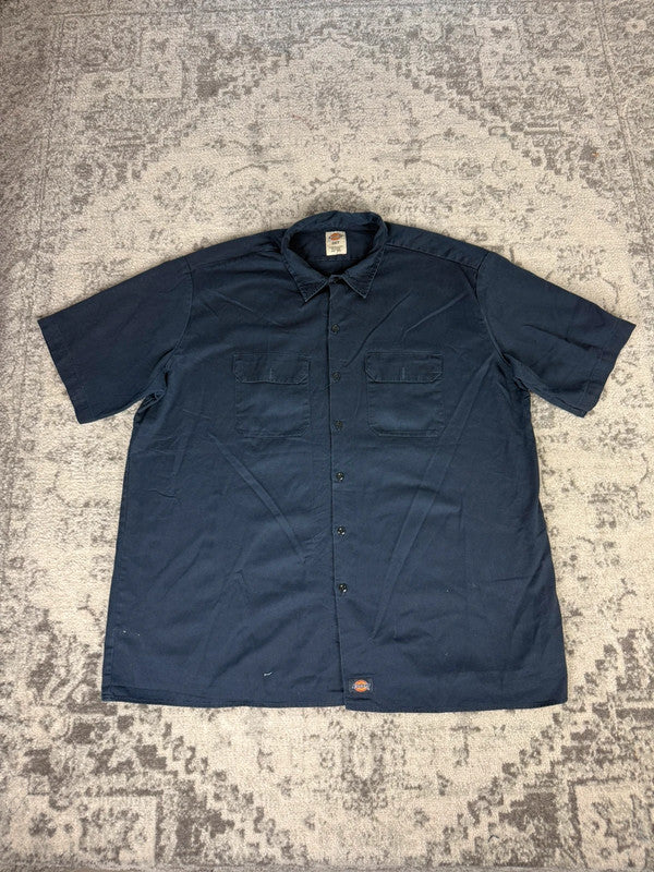 Chemise Dickies manches courtes large baggy design streetwear y2k hip-hop fait main taille XXL n•464