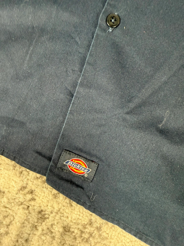 Chemise Dickies manches courtes large baggy design streetwear y2k hip-hop fait main taille XXL n•464