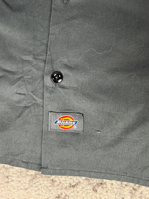 Chemise Dickies à manches courtes large baggy design streetwear y2k hip-hop fait main taille L n•465