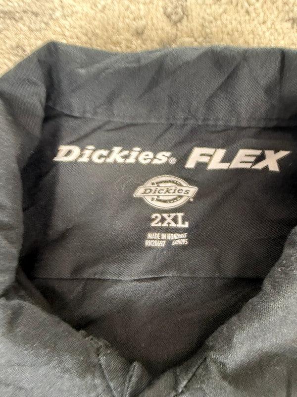 Chemise Dickies manches courtes large baggy design streetwear y2k hip-hop fait main taille XXL n•466