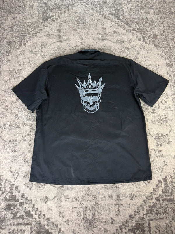 Chemise Dickies manches courtes large baggy design streetwear y2k hip-hop fait main taille XL n•467