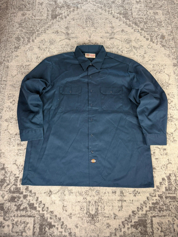 Chemise Dickies large baggy design streetwear y2k hip-hop fait main taille XXL n•469