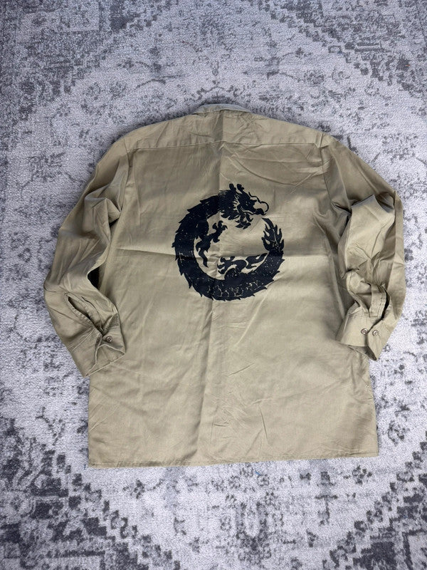 Chemise Dickies large baggy design streetwear y2k hip-hop fait main taille XXL n•470