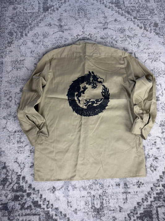 Chemise Dickies large baggy design streetwear y2k hip-hop fait main taille XXL n•470