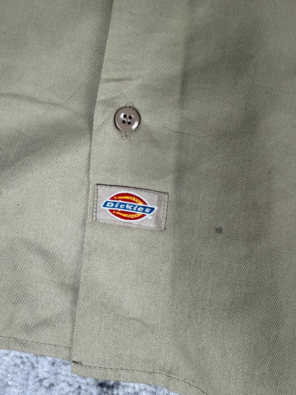 Chemise Dickies large baggy design streetwear y2k hip-hop fait main taille XXL n•470