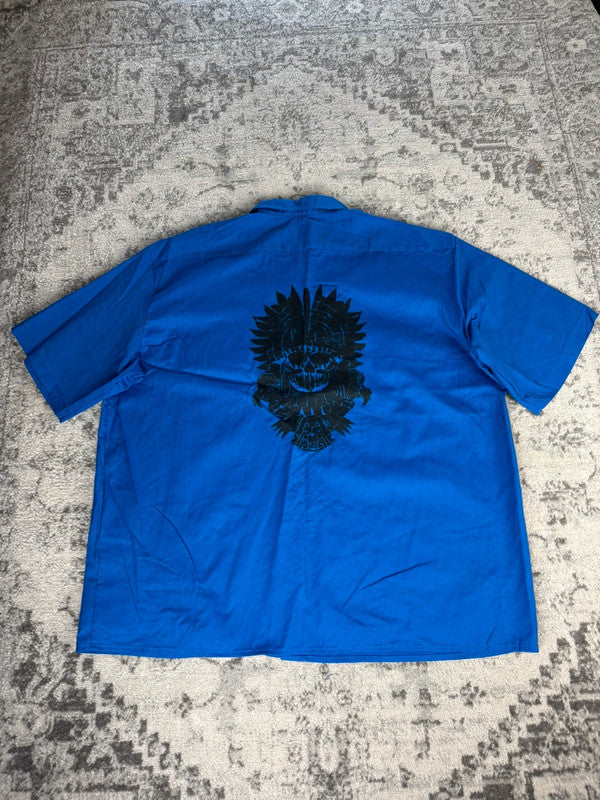 Chemise Dickies manche courte large baggy design streetwear y2k hip-hop fait main taille XXXL n•471