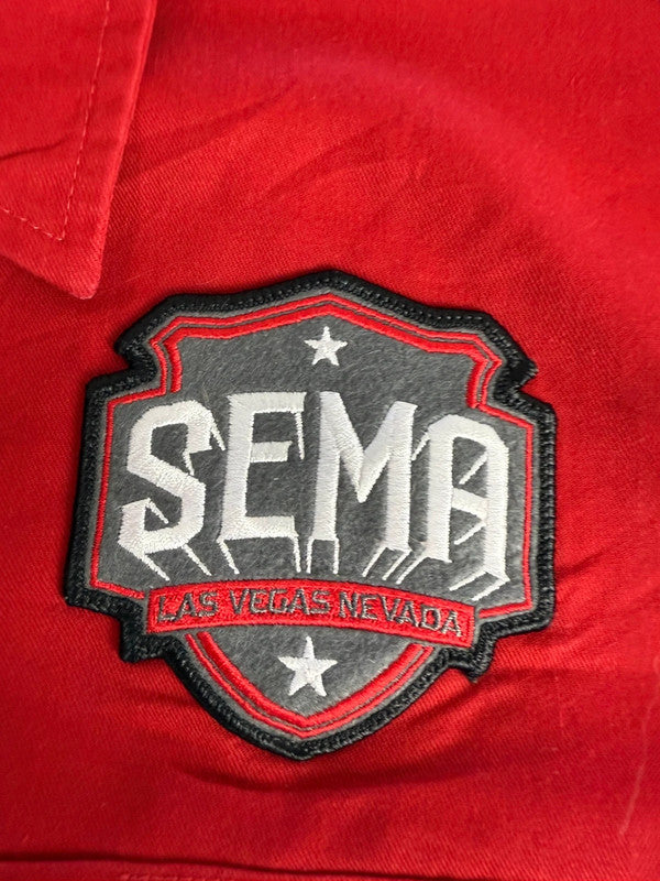 Chemise Dickies à manches courtes large baggy design streetwear y2k hip-hop fait main taille L n•472