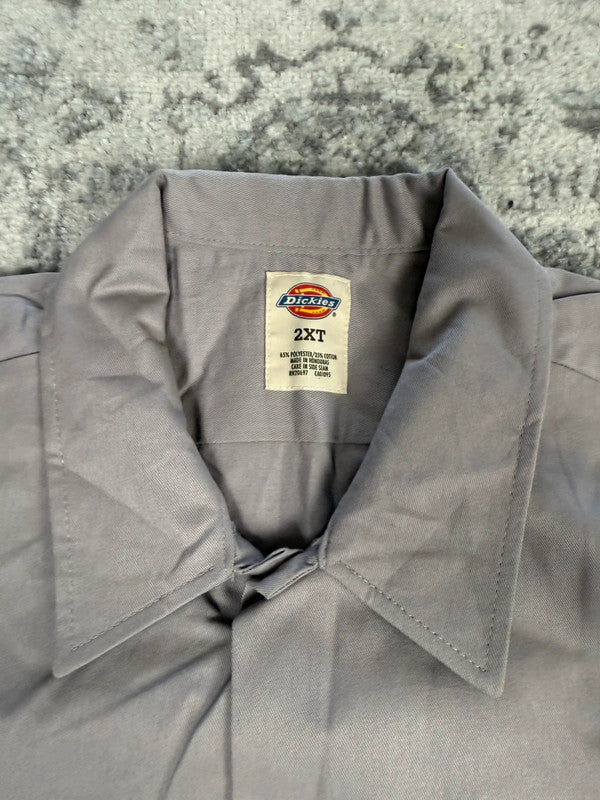Chemise Dickies manches courtes large baggy design streetwear y2k hip-hop fait main taille XXL n•473