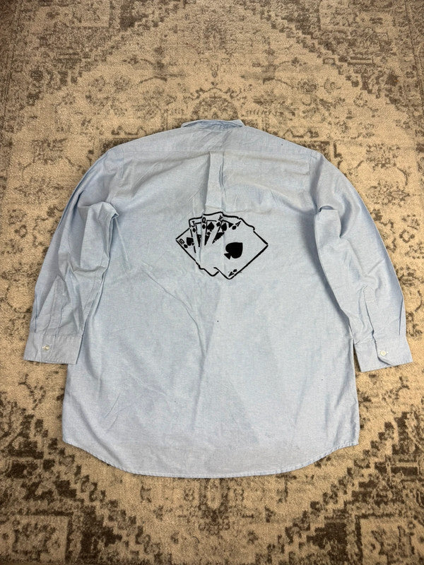 Chemise Dickies large baggy design streetwear y2k hip-hop fait main taille XXL n•474