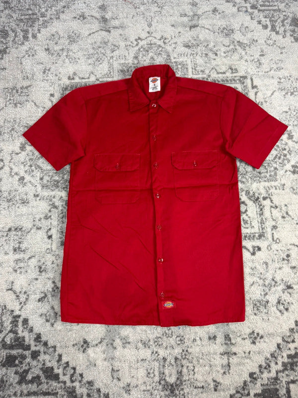 Chemise Dickies à manches courtes large baggy design streetwear y2k hip-hop fait main taille S n•475