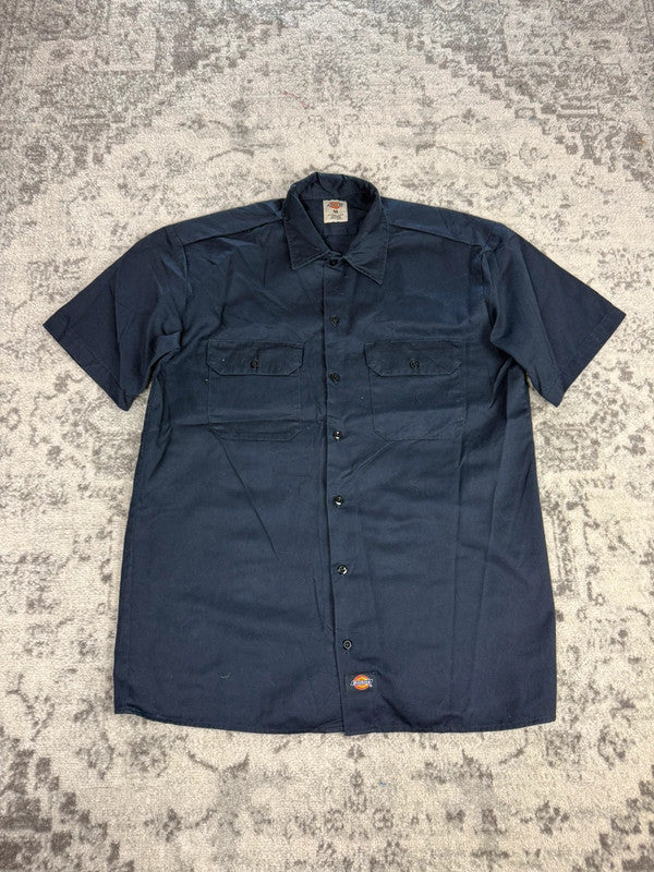 Chemise Dickies à manches courtes large baggy design streetwear y2k hip-hop fait main taille M n•477