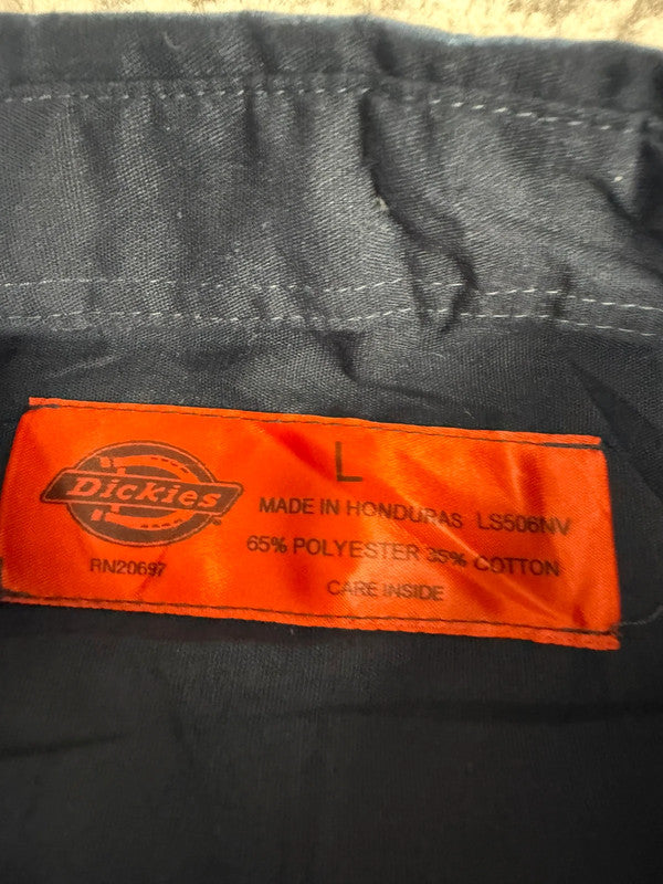 Chemise Dickies à manches courtes large baggy design streetwear y2k hip-hop fait main taille L n•479