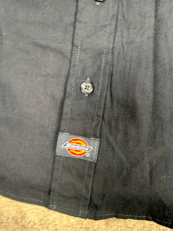 Chemise Dickies à manches courtes large baggy design streetwear y2k hip-hop fait main taille L n•479