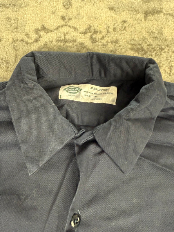 Chemise Dickies manches courtes large baggy design streetwear y2k hip-hop fait main taille XL n•480