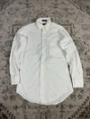 Chemise blanche design streetwear y2k hip-hop fait main taille M n•481